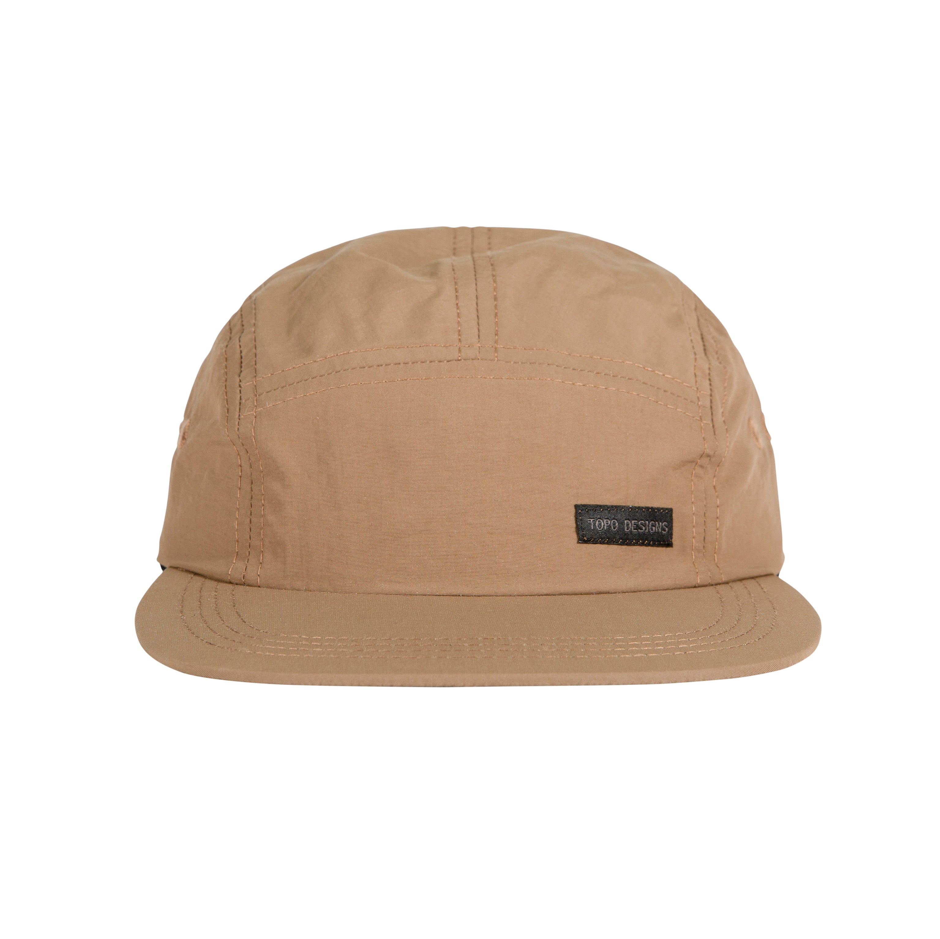 Topo Designs Nylon Camp Hat - Khaki Color Outdoor Adventure Cap for Hiking, Camping & Travel | Sun Protection & Casual Style
