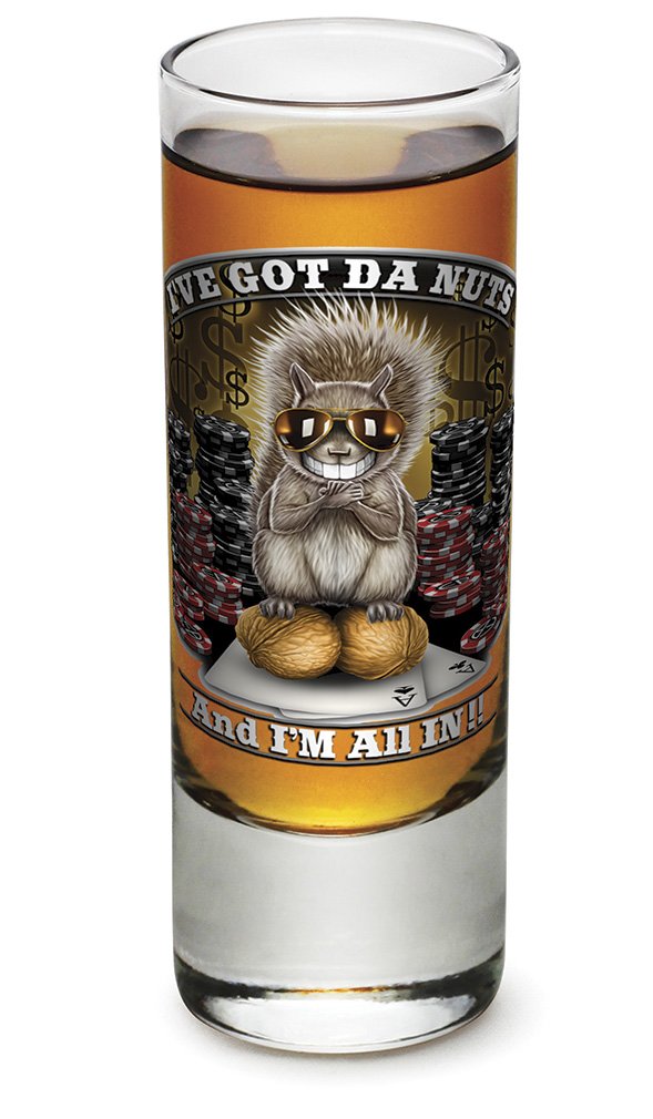 Erazor Bits Shot Glasses Set of 12 - 2oz Man Cave Barware with Custom Logo - Perfect for Parties, Tailgating & Gifts