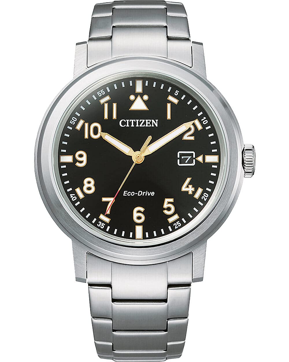 Citizen Men's Eco-Drive Stainless Steel Analog Watch - Water Resistant, Solar Powered for Business, Casual & Outdoor Activities