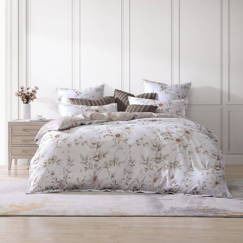 Charlotte Pastel Quilt Cover Set - Queen Size Bedding | Soft & Breathable Duvet Cover for Cozy Bedroom Decor