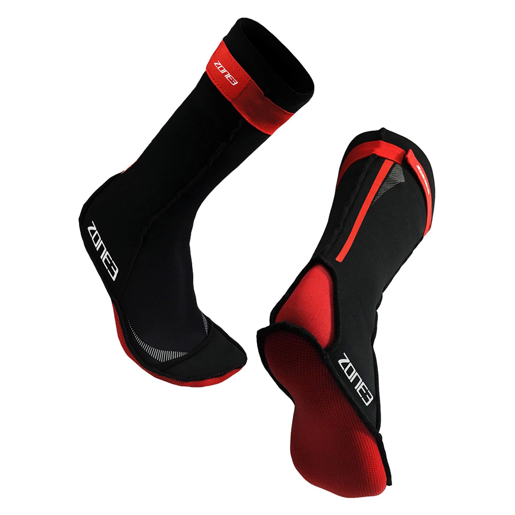 Zone3 Neoprene Swim Socks for Men & Women - Thermal Water Shoes for Swimming, Surfing & Water Sports - Non-Slip Aqua Socks for Pool, Beach & Outdoor Activities