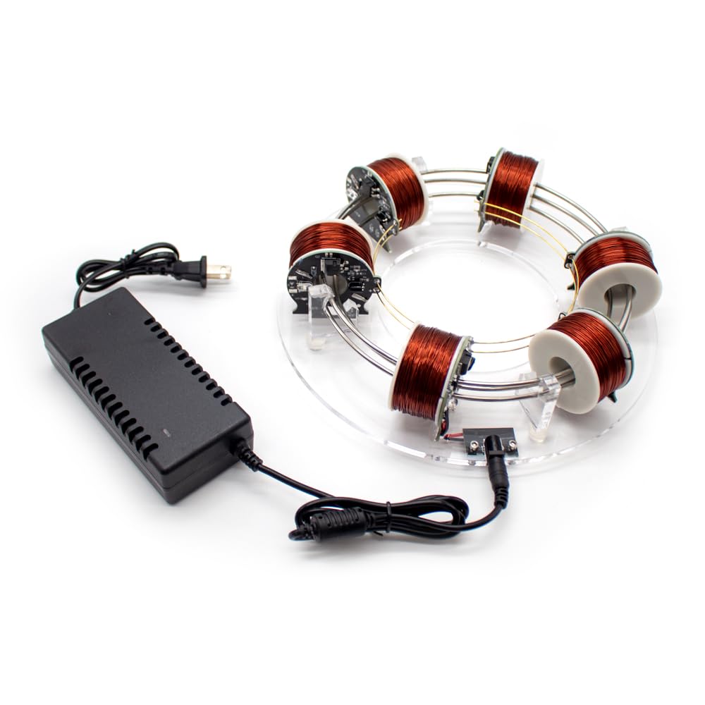 DIY Six Coils Circular Accelerator Electromagnetic Cyclotron - Physics Science Experiment Kit for Students & Teachers | STEM Education, Classroom Demonstrations & Home Science Projects