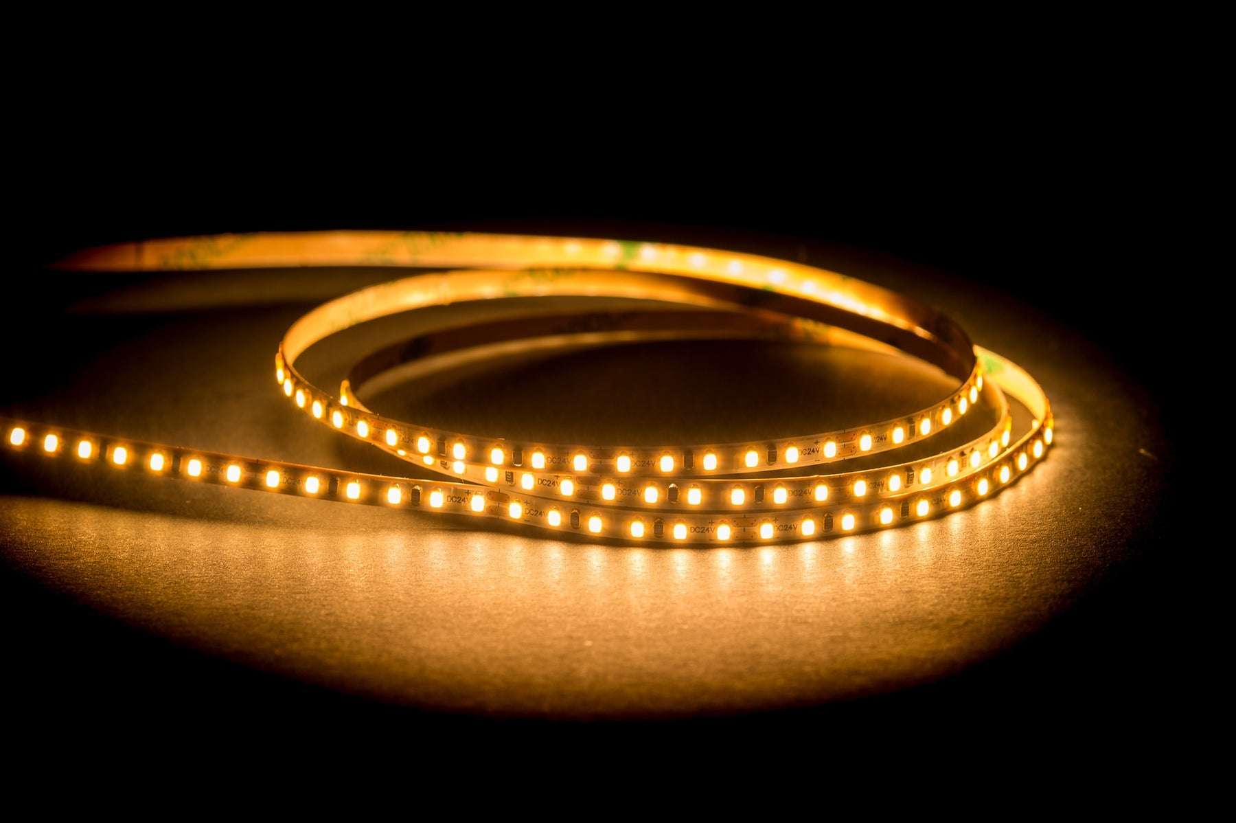 19.2W 24V 3000K Warm White LED Strip Lights IP20 (1 Meter) - Perfect for Home, Kitchen, Bedroom, and Commercial Lighting
