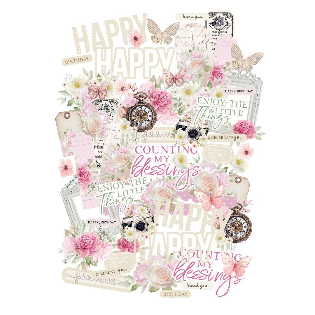 Dear Diary Creative Cuts - Premium Scrapbooking Supplies for Journaling, DIY Crafts & Memory Keeping - Perfect for Bullet Journals, Scrapbooks & Gift Making