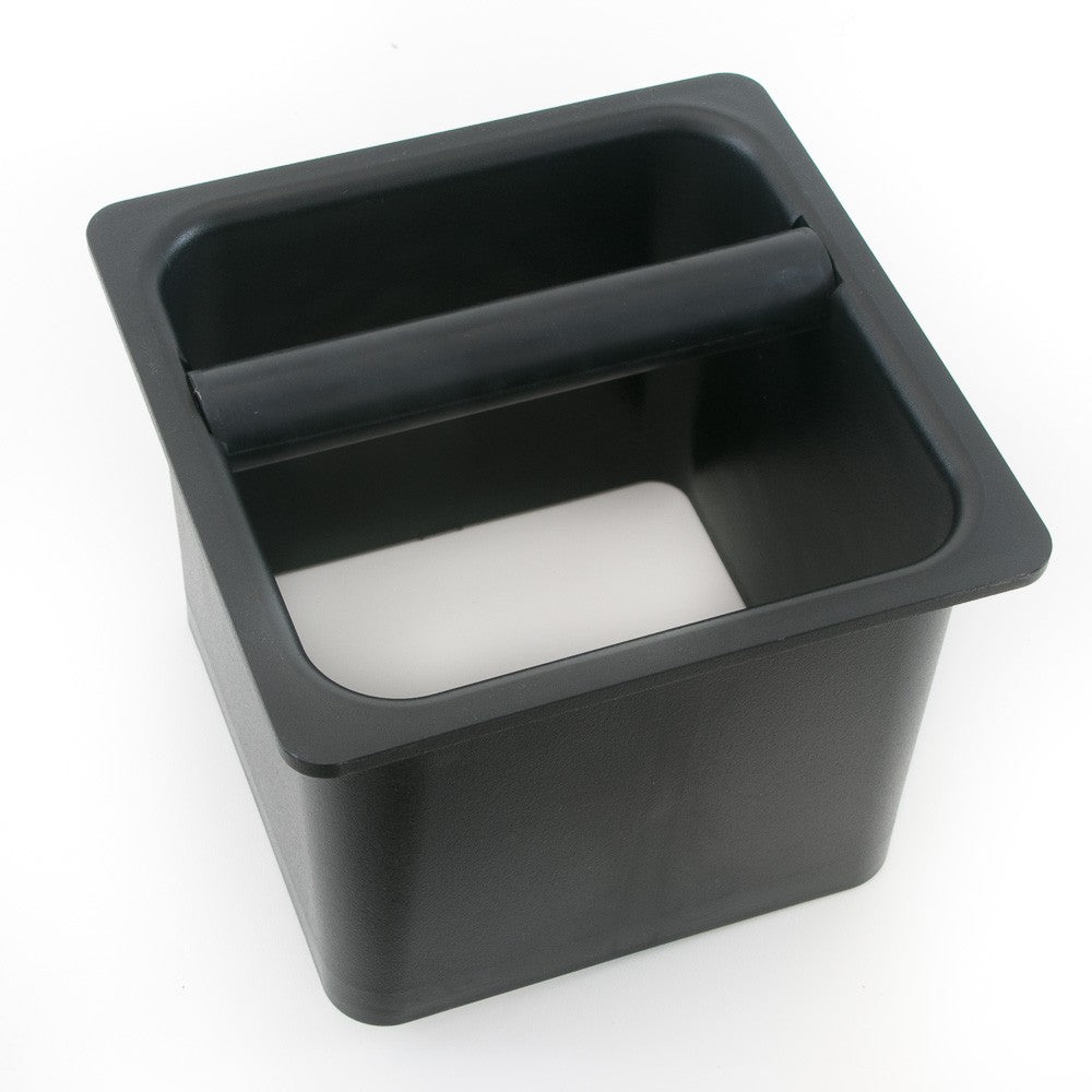 Professional Barista Knock Box with Open Bottom - 6x6x5 Inches for Espresso Grounds - Perfect for Coffee Shops, Home Brewing & Commercial Use