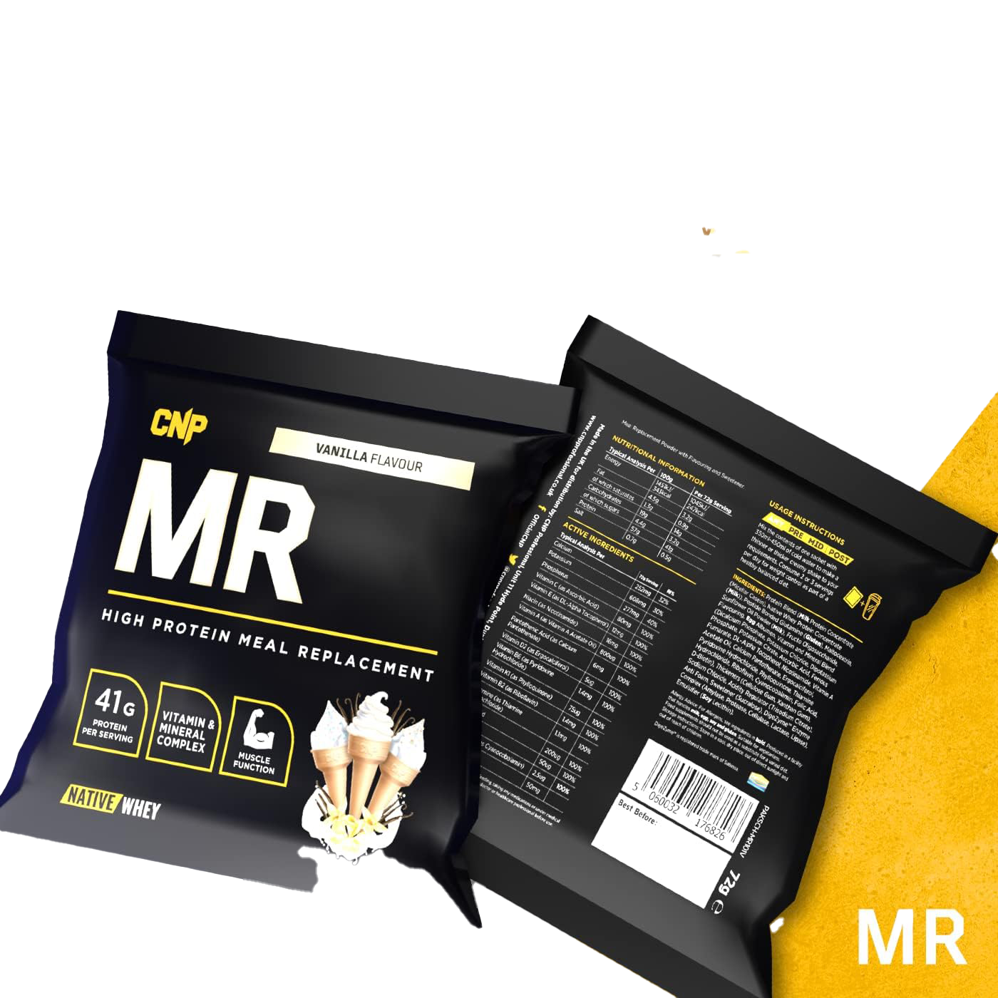 CNP Professional MR - High Protein Meal Replacement Shake Powder (72g x 20 Sachets) for Weight Loss & Muscle Gain | Perfect for Post-Workout Recovery & Busy Professionals On-The-Go