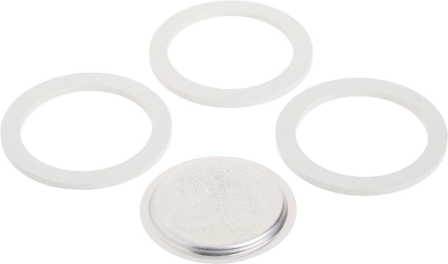 Bialetti 0800003 Moka Express 3 Cup Replacement Filter and Gasket Set - Compatible with Stovetop Espresso Makers - Perfect for Home Coffee Brewing