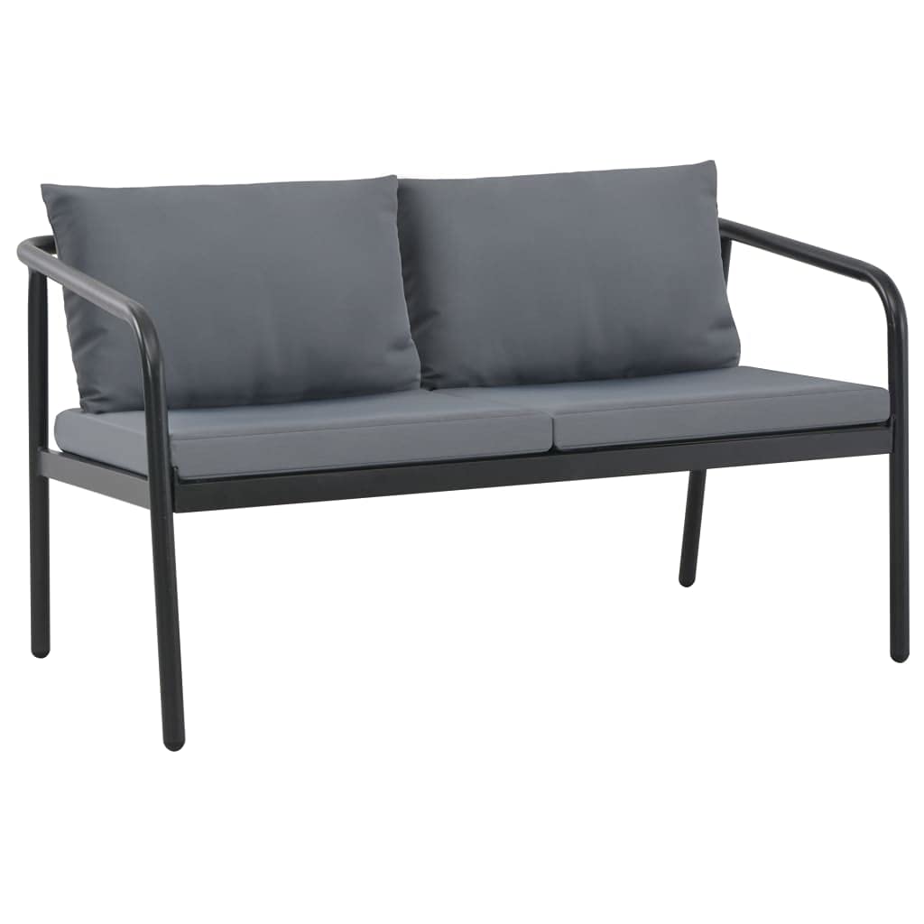 Aisifx 2-Person Outdoor Patio Sofa Set with Weather-Resistant Gray Cushions & Durable Aluminum Frame - Perfect for Garden, Backyard, Poolside or Balcony Relaxation