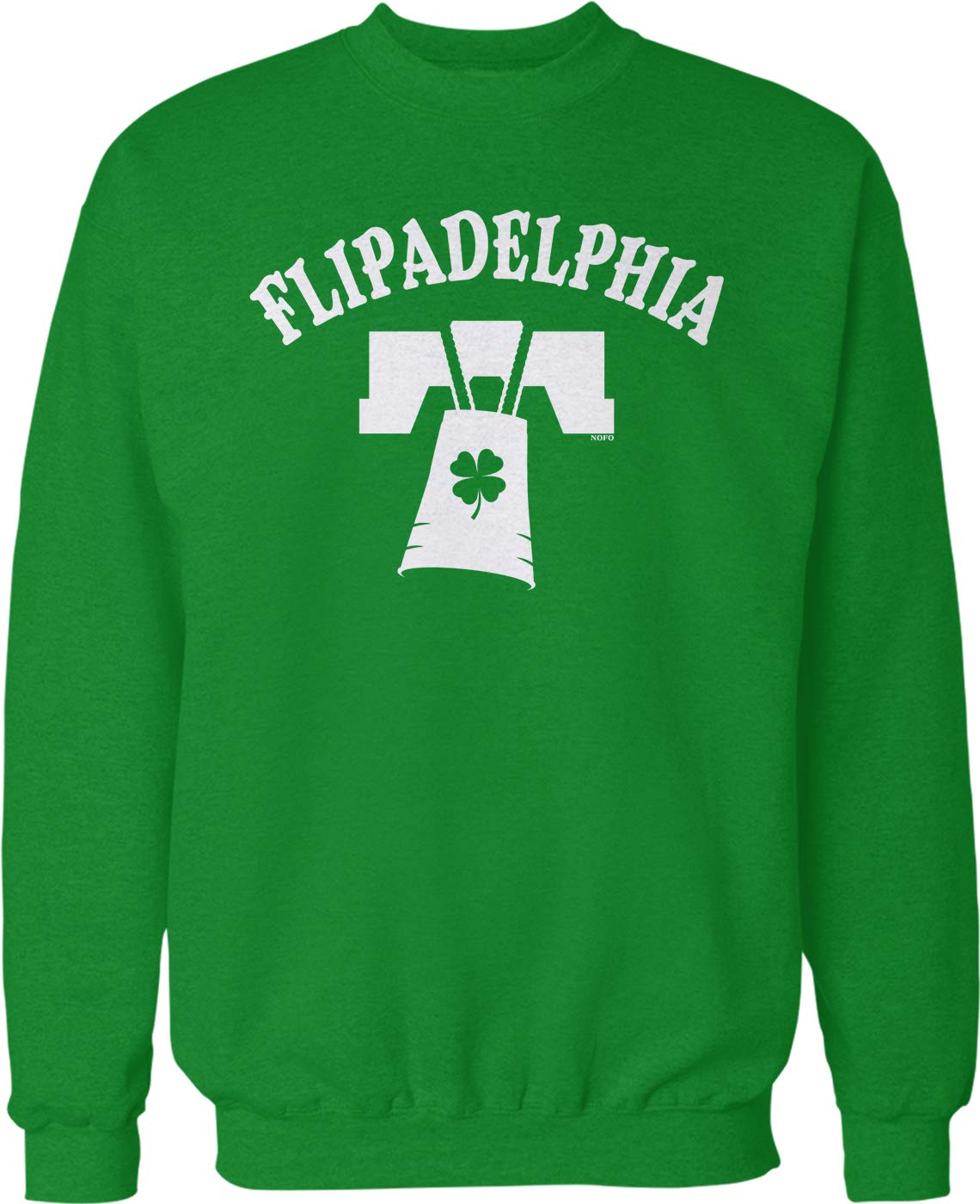 Flipadelphia Crew Neck Sweatshirt - 舒适休闲男士女士秋冬加绒卫衣，适合日常穿搭、户外活动及居家休闲
