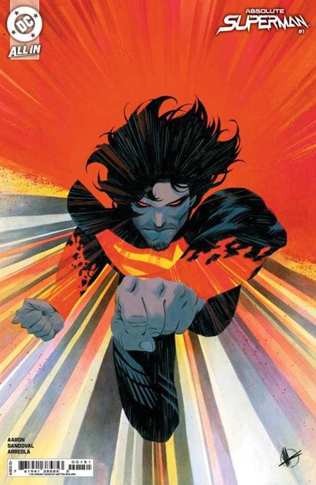 Absolute Superman #1 Cover F 1 in 25 Matteo Scalera Card Stock Variant - Rare Collectible Comic Book for DC Fans, Perfect for Display & Investment