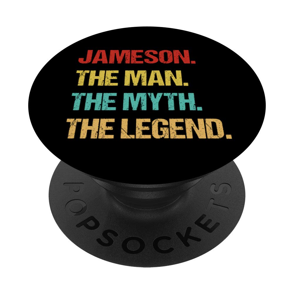 Jameson The Man The Myth The Legend PopSockets Swappable PopGrip - Fun Phone Grip for iPhone, Samsung & Smartphones - Perfect for Selfies, Gaming & Everyday Use