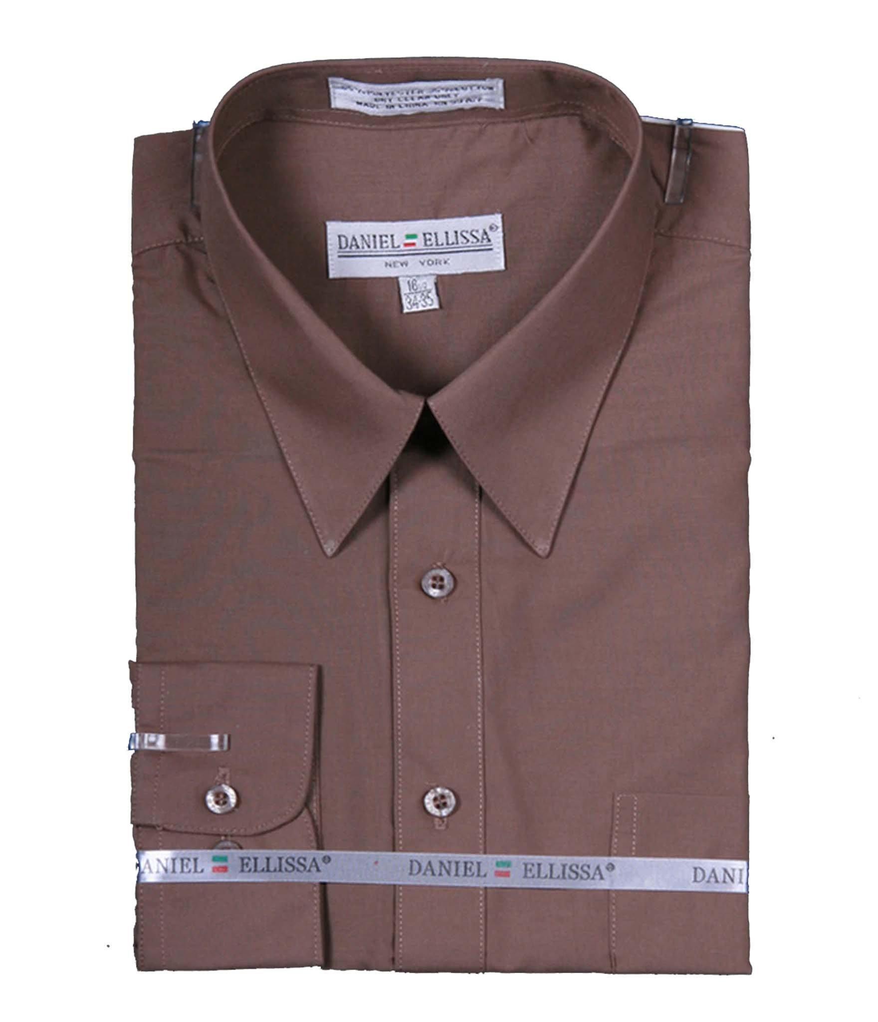Premium Men's Classic Dress Shirt with Convertible Cuffs - Taupe Color | Formal & Business Attire | Office, Wedding & Special Occasions