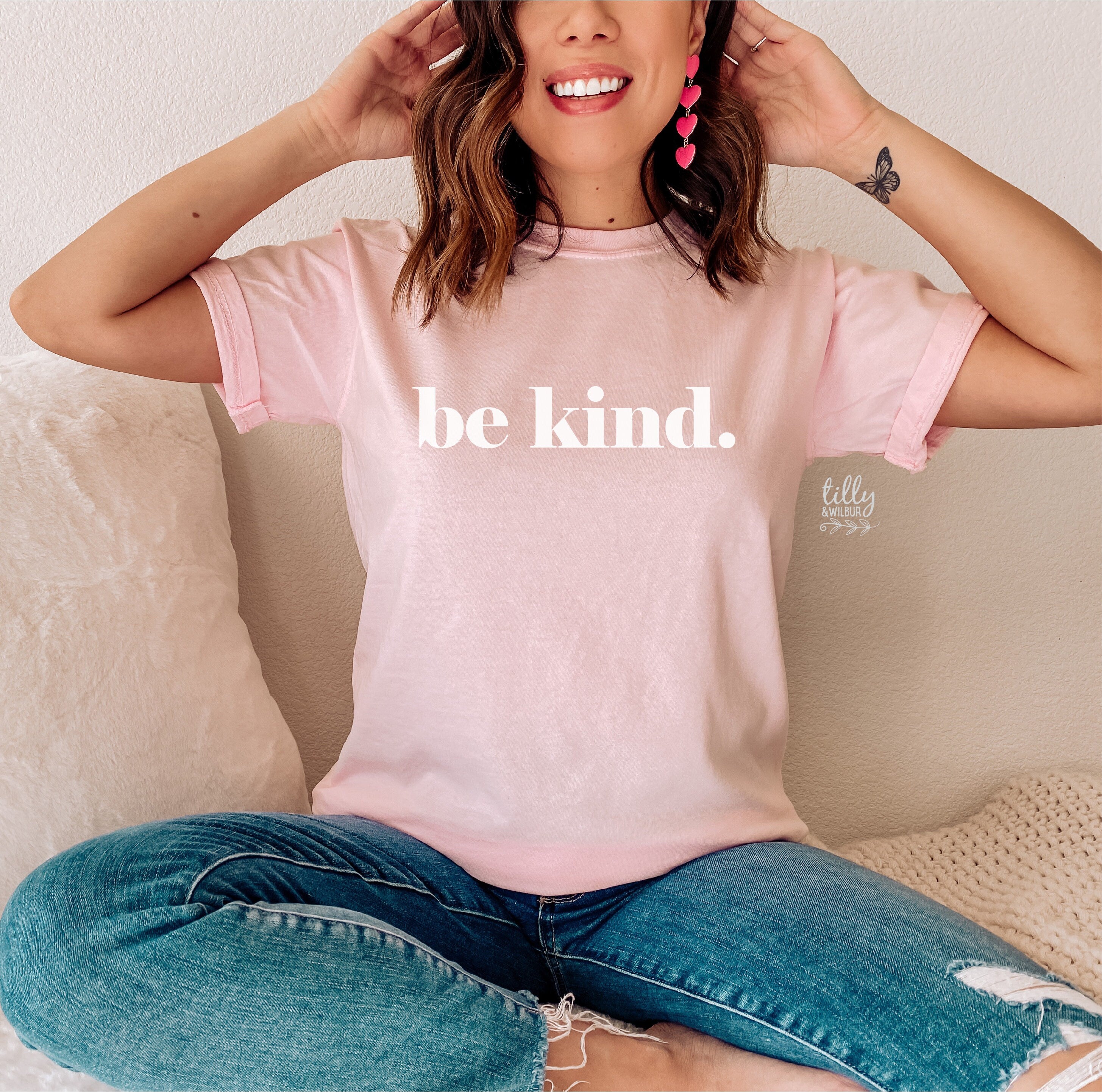 Be Kind Women's T-Shirt - Soft Cotton Casual Tee for Everyday Wear - Perfect for Work, Outings & Relaxing