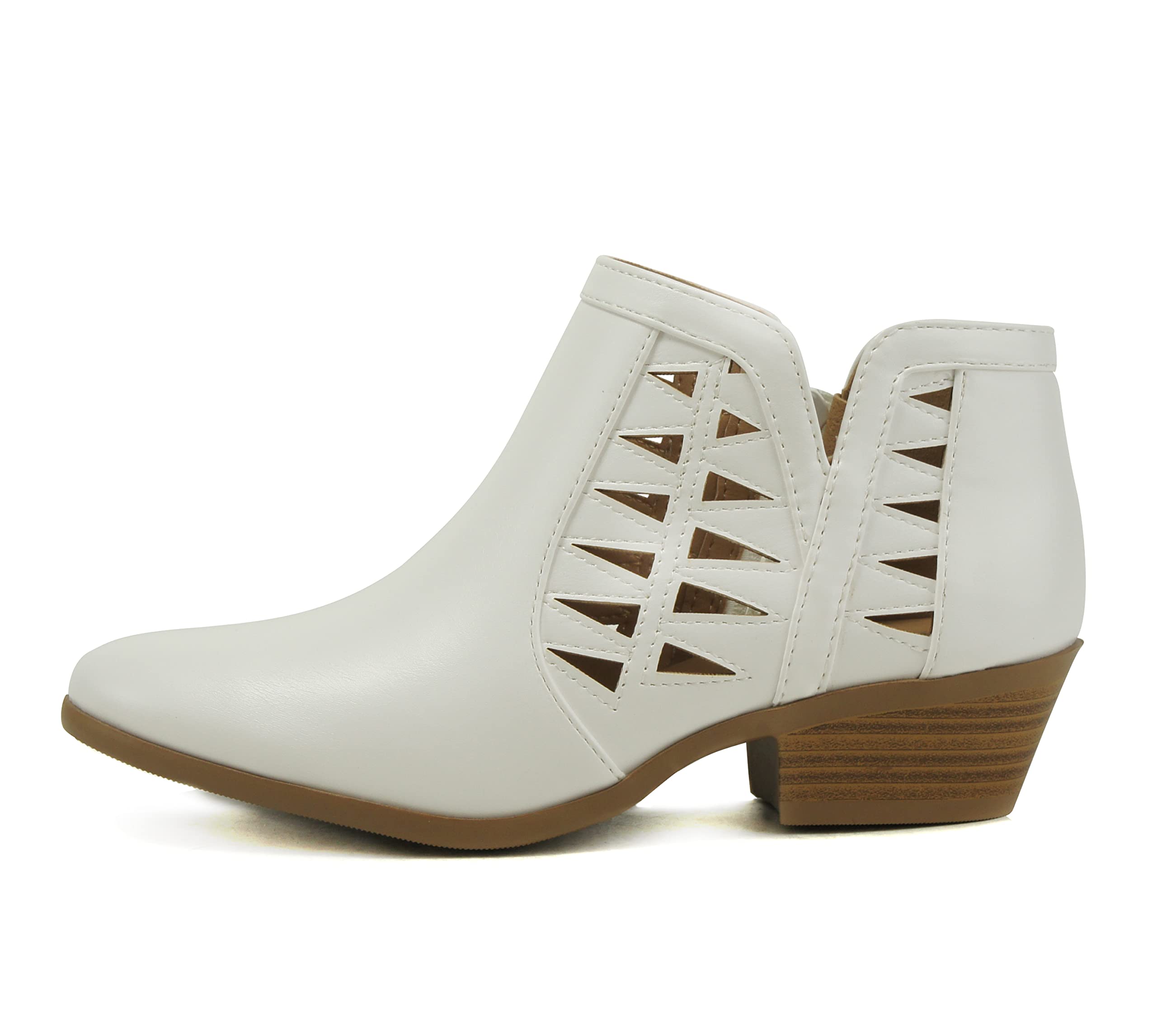 Soda Chance Women's Closed Toe Multi Strap Ankle Booties - Stylish Casual & Office Shoes for Fall Winter Fashion