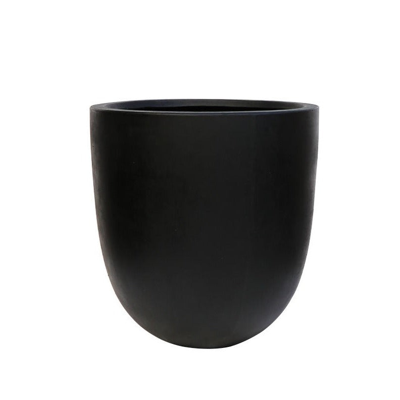 Mohaka Black Outdoor Planter Medium - Modern Garden Flower Pot for Patio, Balcony & Backyard Decor | Weather-Resistant Planter Box for Plants & Flowers