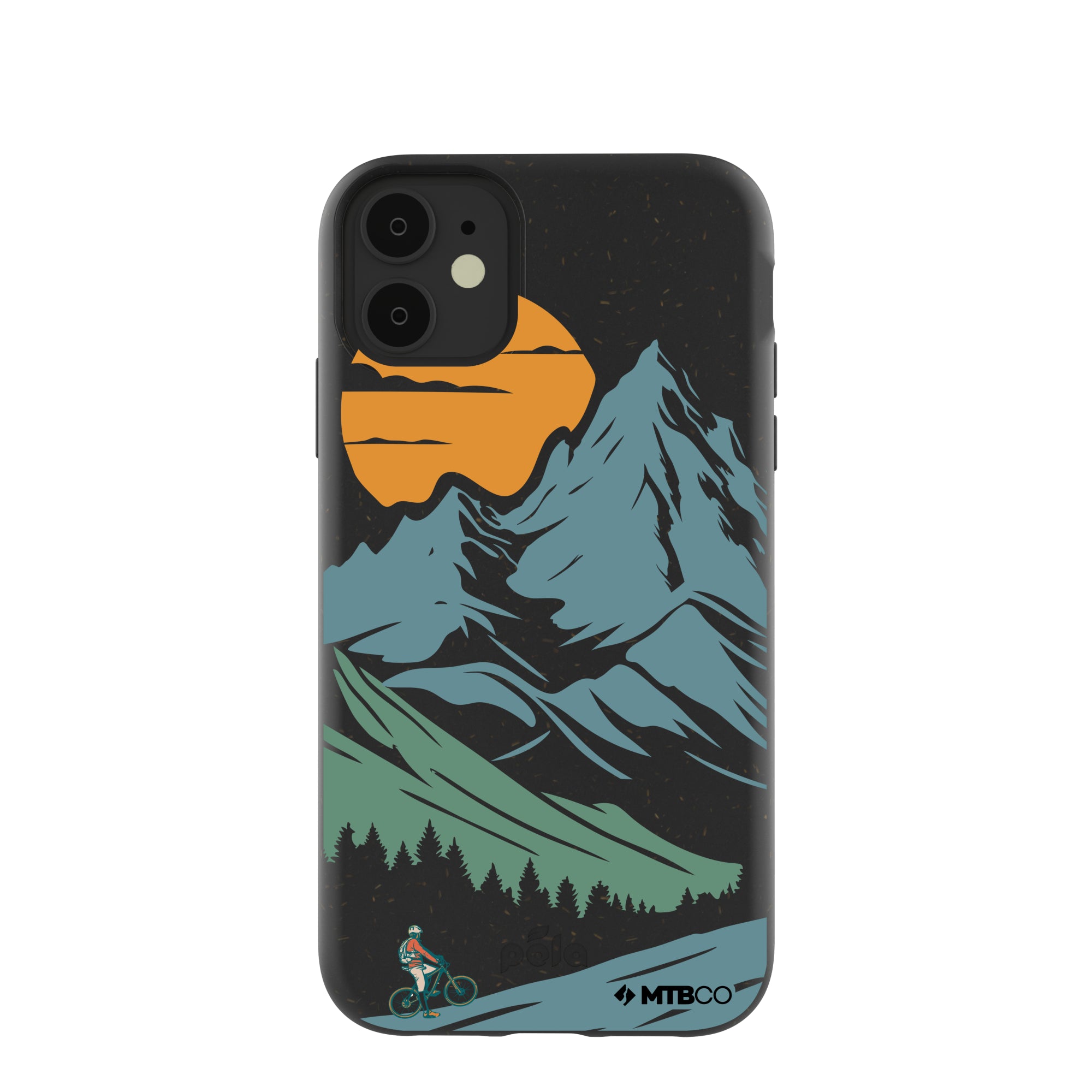 Vintage Black Mountain Peaks iPhone 11 Case - Durable Protective Cover for Outdoor Adventures & Daily Use