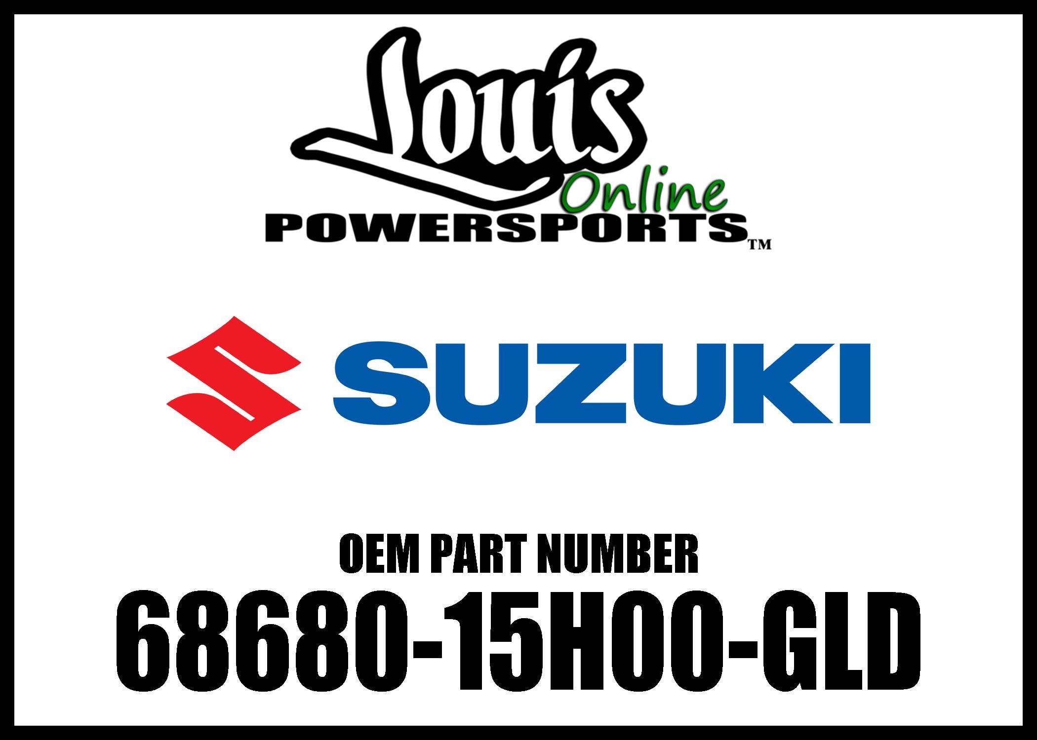 Original Suzuki 68680-15H00-GLD Cowl Side Tape Set - Right Side Replacement Part for Suzuki Vehicles - Perfect for Repair and Restoration Projects