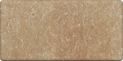 Noce Travertine Subway Tile - Tumbled Finish (3x6, 4x4, 6x6) - Natural Stone Wall & Floor Tile for Bathroom, Kitchen Backsplash and Shower Surround