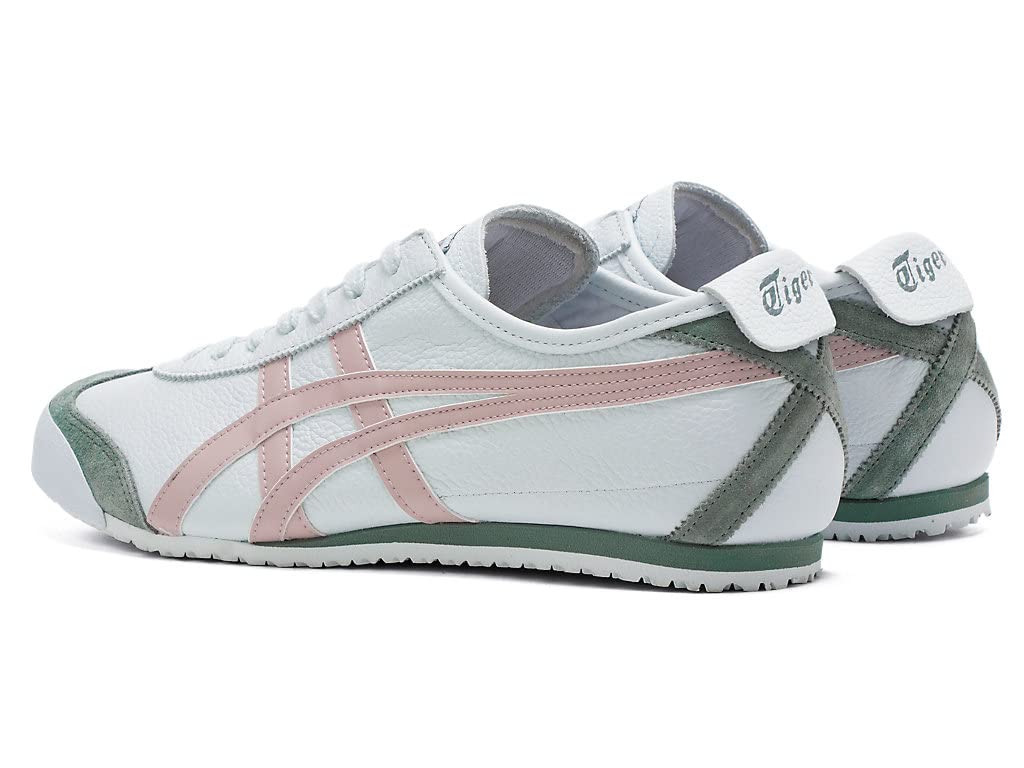 Onitsuka Tiger Mexico 66 Women's Sneakers - Classic White & Red Athletic Shoes for Running, Walking & Casual Wear | Retro Style Comfortable Fashion Sneakers for Women