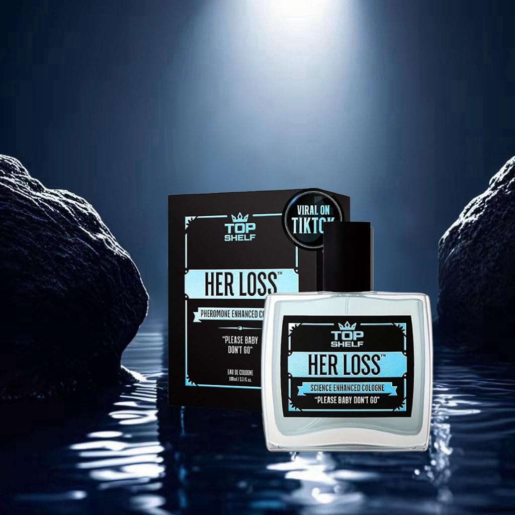 Her Loss Cologne for Men - Hypnosis 2.0 Pheromone Cologne, 3.3oz (Blue) | Premium Men's Fragrance for Attraction & Confidence | Perfect for Dates, Nightlife & Special Occasions