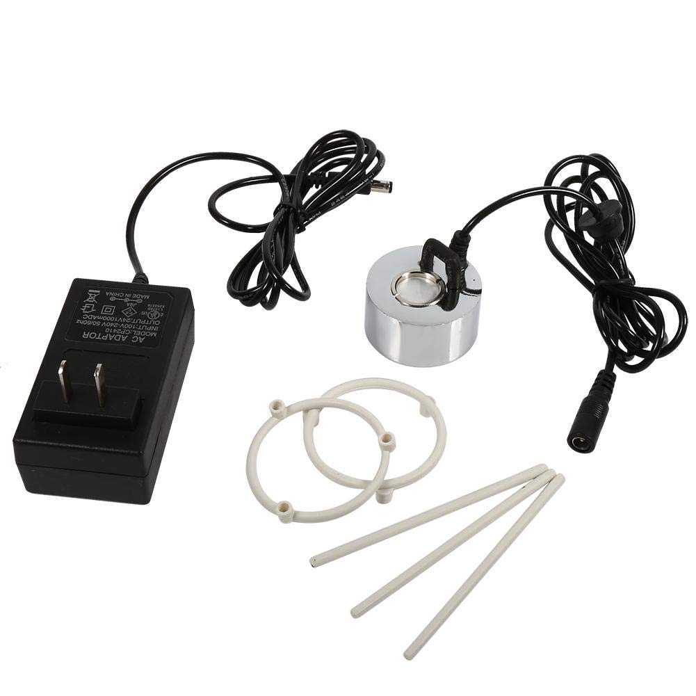24V Ultrasonic Mist Maker Fogger - Mini Water Fountain Pond Fog Machine with US Plug Adapter - Perfect for Home Humidifiers, Indoor Gardens, and Decorative Displays