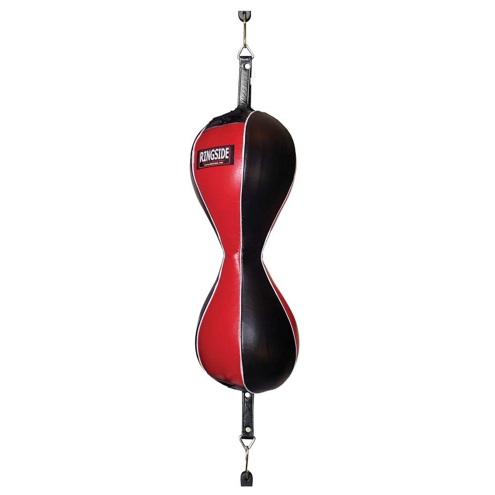 Ringside Double End Bag for Boxing Training - Heavy Duty Leather Punching Bag for Speed & Accuracy - Perfect for Home Gym & Boxing Practice