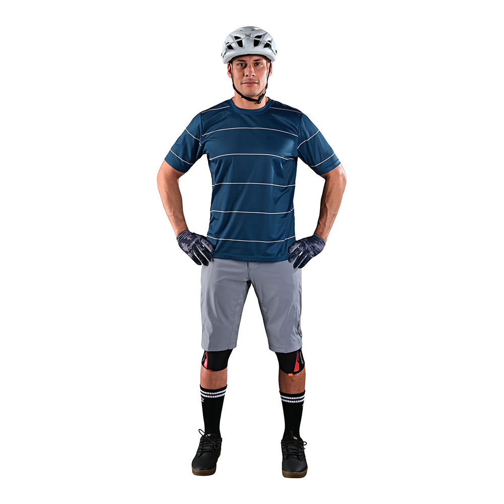 Flowline SS Jersey Revert Blue - Men's Athletic Performance Shirt for Running, Gym & Outdoor Sports