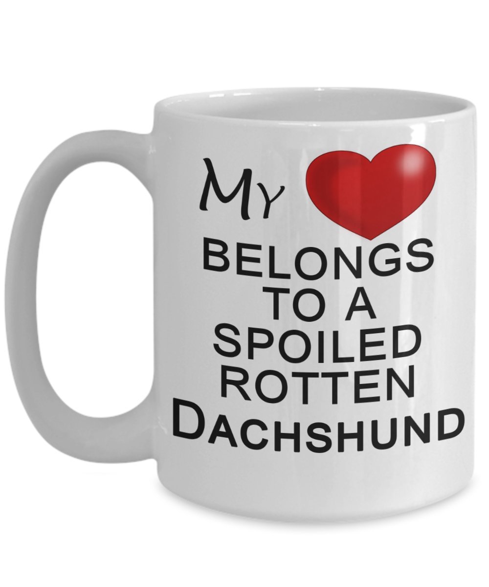 My Heart Belongs to a Dachshund - Cute Dachshund Gifts for Dog Lovers - Perfect for Birthday, Christmas & Pet Lover Gifts