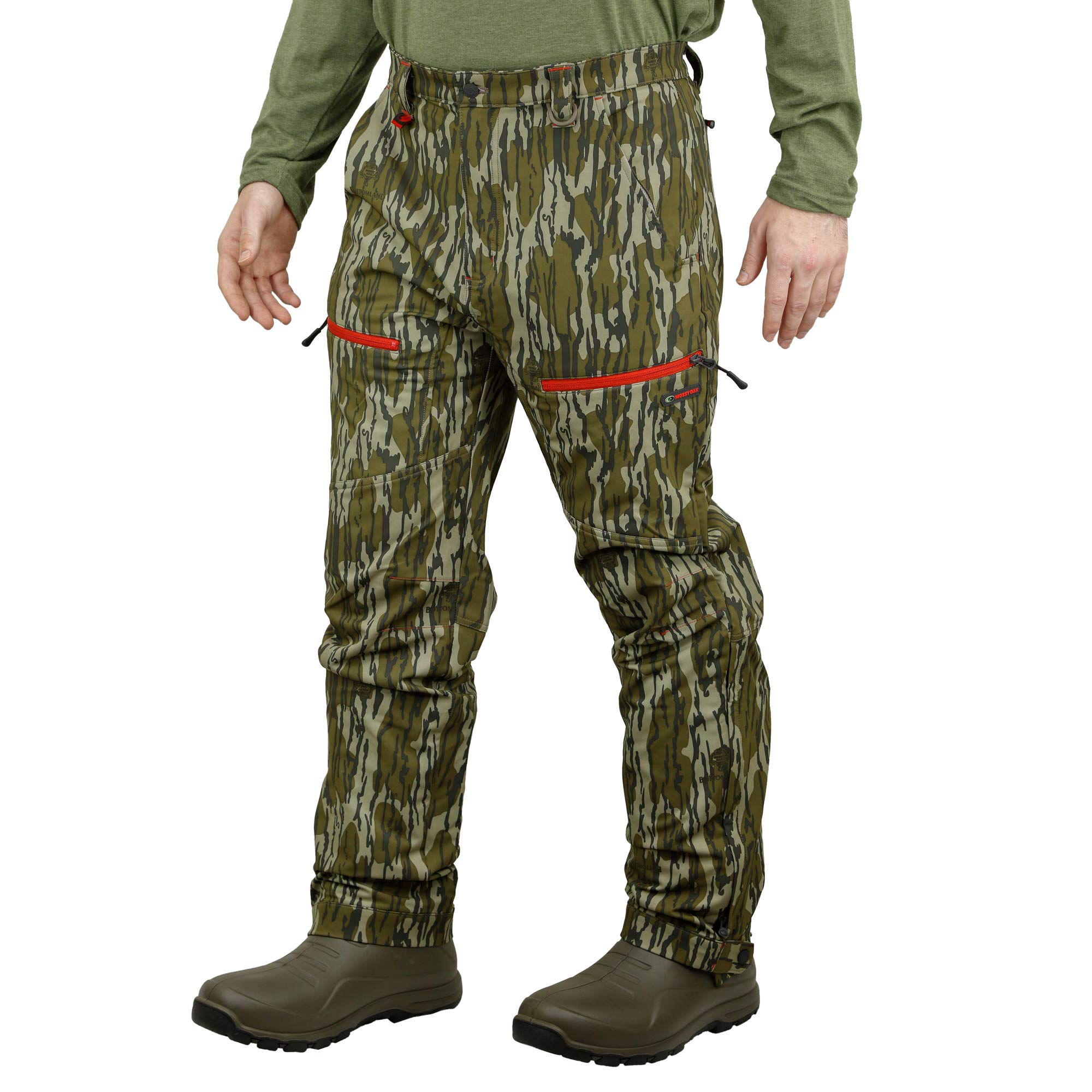 Mossy Oak Camo Hunting Pants for Men - Mid-Season Camouflage Tactical Pants - Perfect for Deer Hunting, Turkey Hunting & Outdoor Adventures
