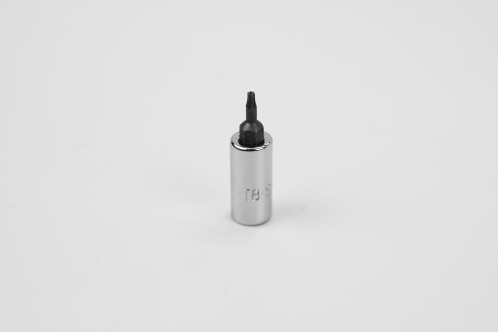 T8 1/4 Inch Drive Tamper Proof Torx Bit Socket - Professional Security Tool for Automotive, Electronics & Machinery Repair