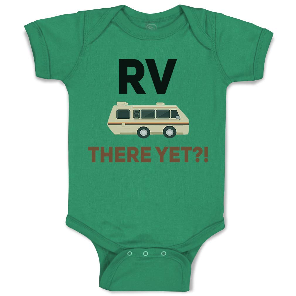 Custom Baby Bodysuit - 'RV There Yet?' Funny Camping Themed Cotton Onesie for Boys & Girls - Perfect for Family Road Trips, Outdoor Adventures & Baby Photoshoots