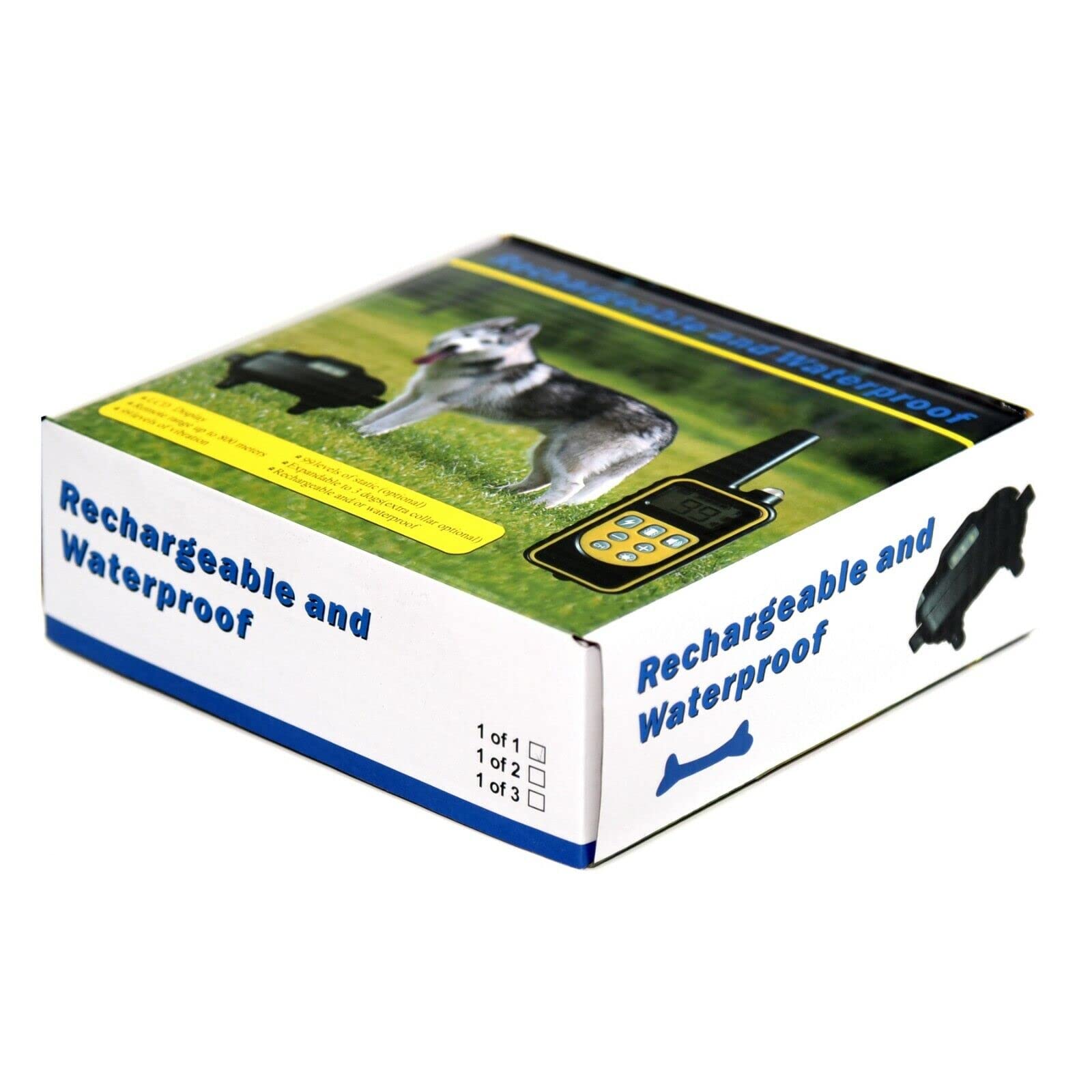 Waterproof Dog Training Collar - Shock & Vibration Remote Control for Small Medium Large Dogs - Adjustable & Rechargeable for Outdoor Walking Hunting Swimming