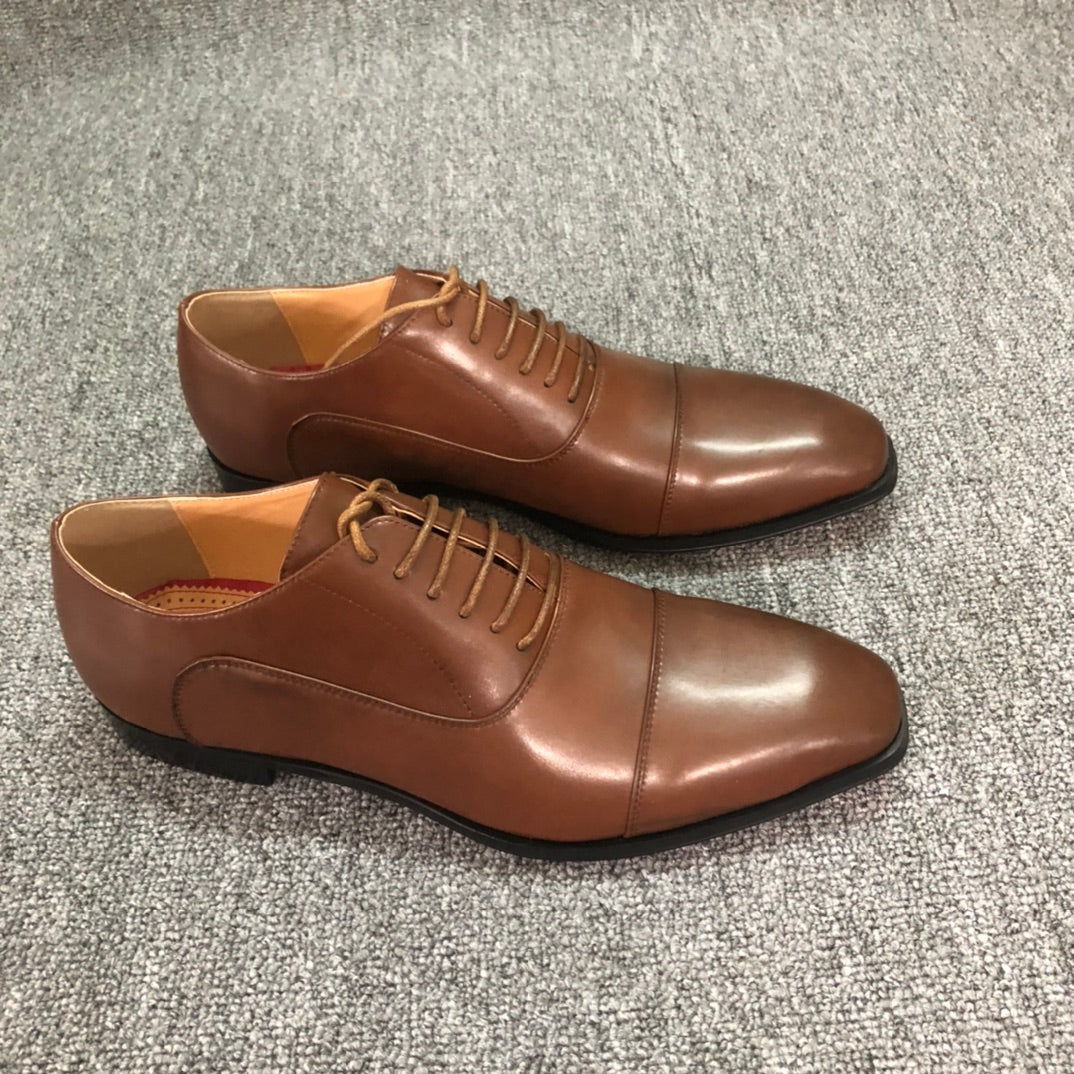 Premium Men's Genuine Leather Dress Shoes - Comfortable & Stylish for Business, Office & Formal Occasions