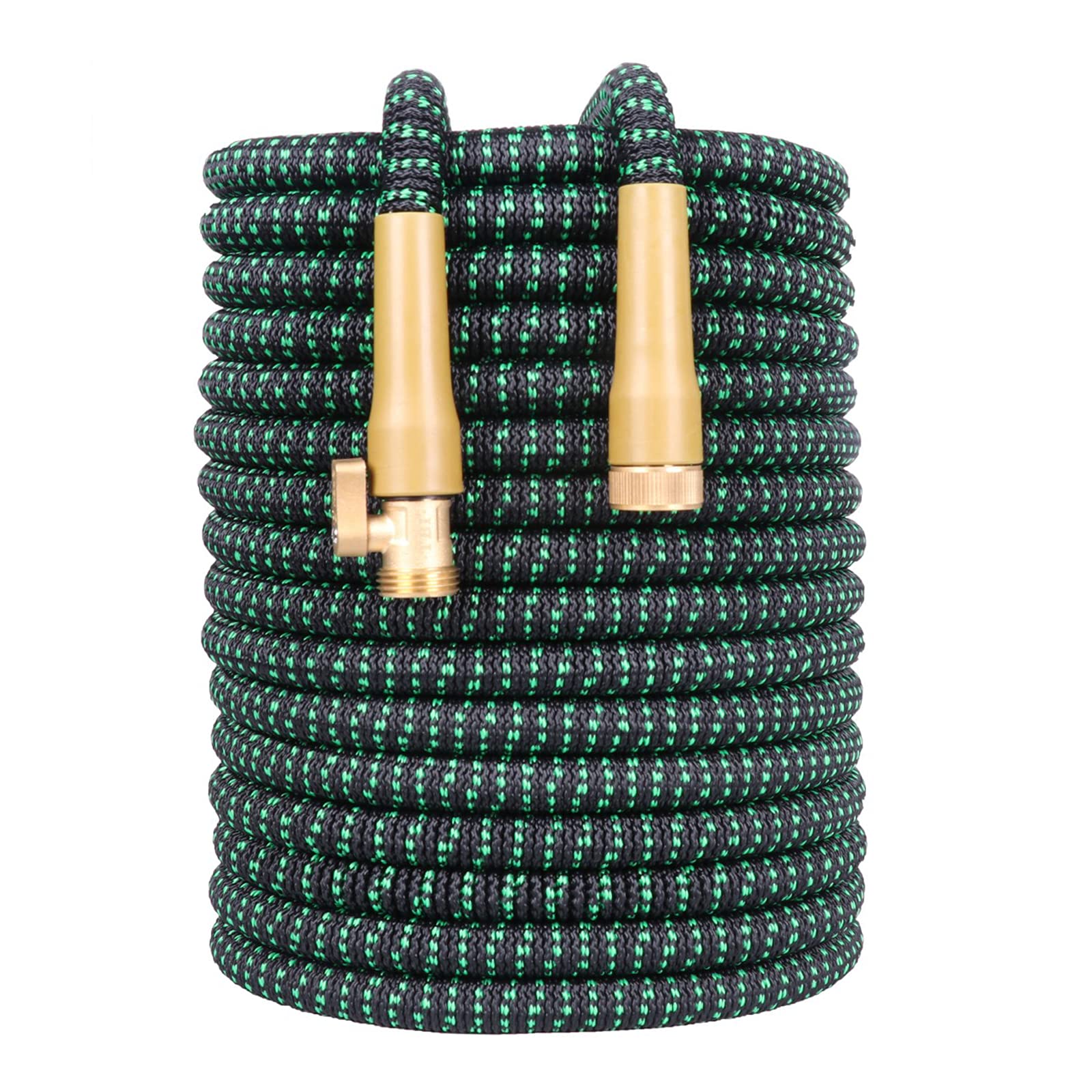 Expandable Garden Hose 15ft - Super Durable 3750D 4-Layer Latex Water Hose with 3/4
