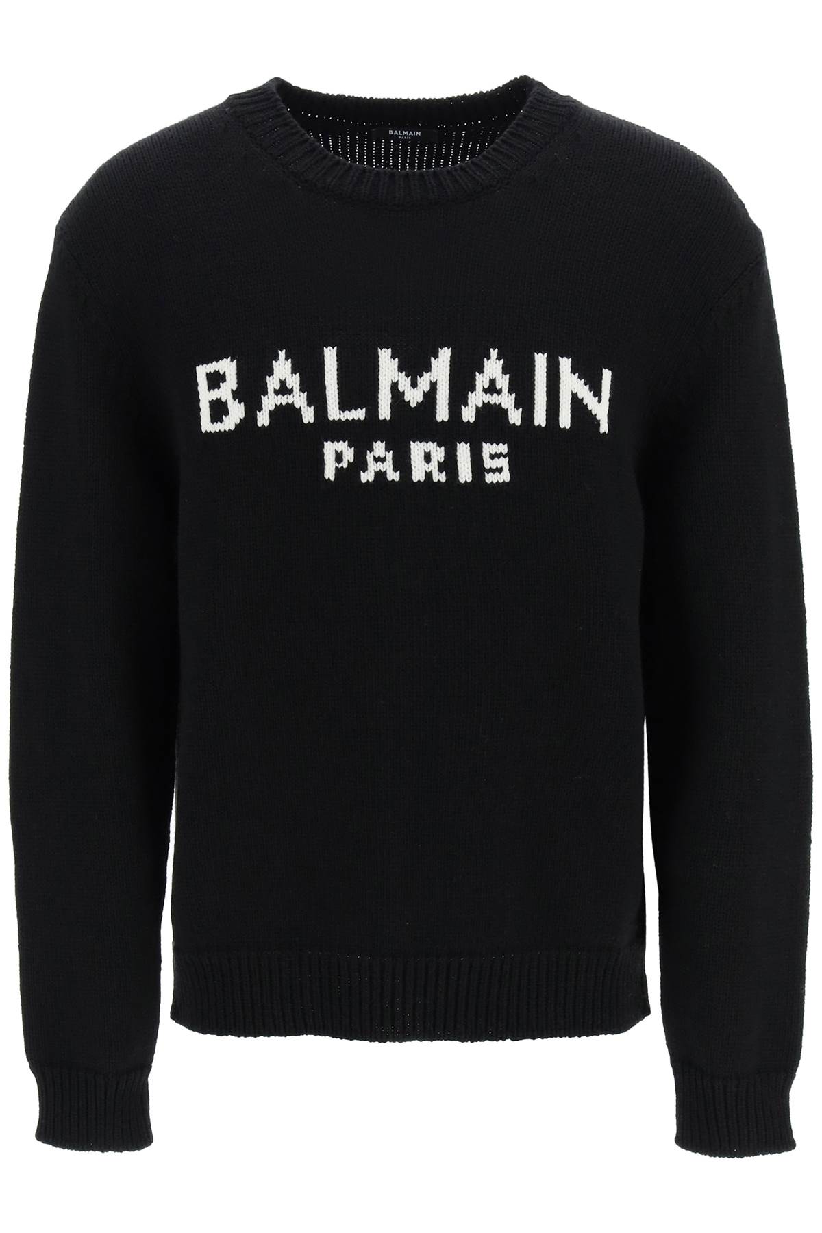 Balmain Oversized Wool Logo Sweater for Women - Luxury Knit Pullover for Fall & Winter - Perfect for Casual Outfits, Office Wear & Holiday Parties