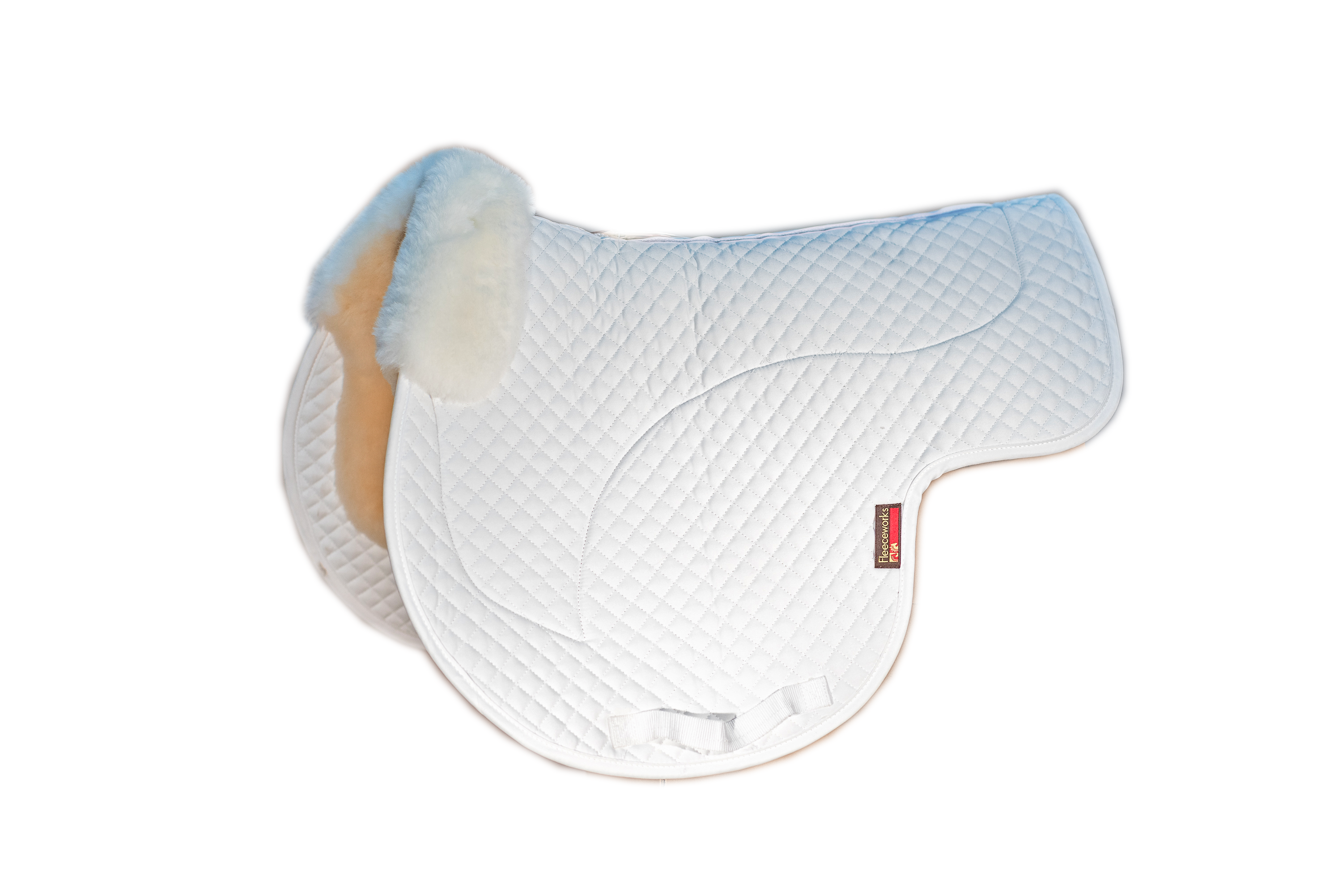 Premium Sheepskin Quilted Cross Country Squarepad with Perfect Balance Technology - Ideal for Equestrian Training, Horseback Riding & Stable Comfort
