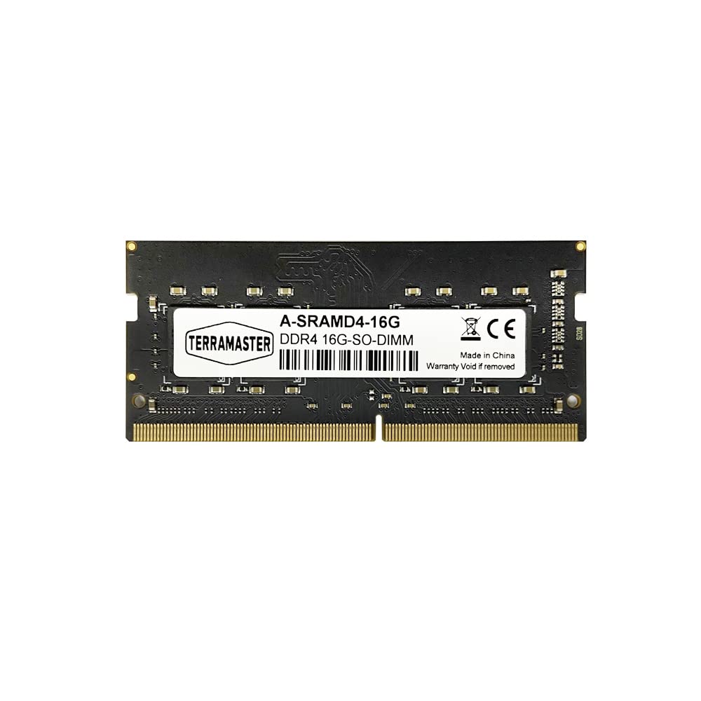 TERRAMASTER 16GB DDR4 3200MHz SO-DIMM RAM Upgrade for NAS Models F2-223/F4-223/F2-423/F4-423/T6-423/T9-423/T12-423/U4-423/U8-423/U12-423/T9-450/T12-450/U8-450 - High Performance Memory for Faster Data Transfer & Multitasking in Home/Office Network Storage Servers