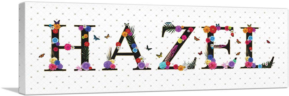 ARTCANVAS HAZEL Girls Name Wall Art - 36