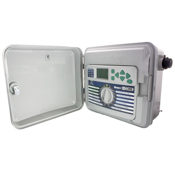 Hunter IC600PL 6-Station Irrigation Controller with Plastic Cabinet - Perfect for Lawn, Garden & Landscape Watering Systems