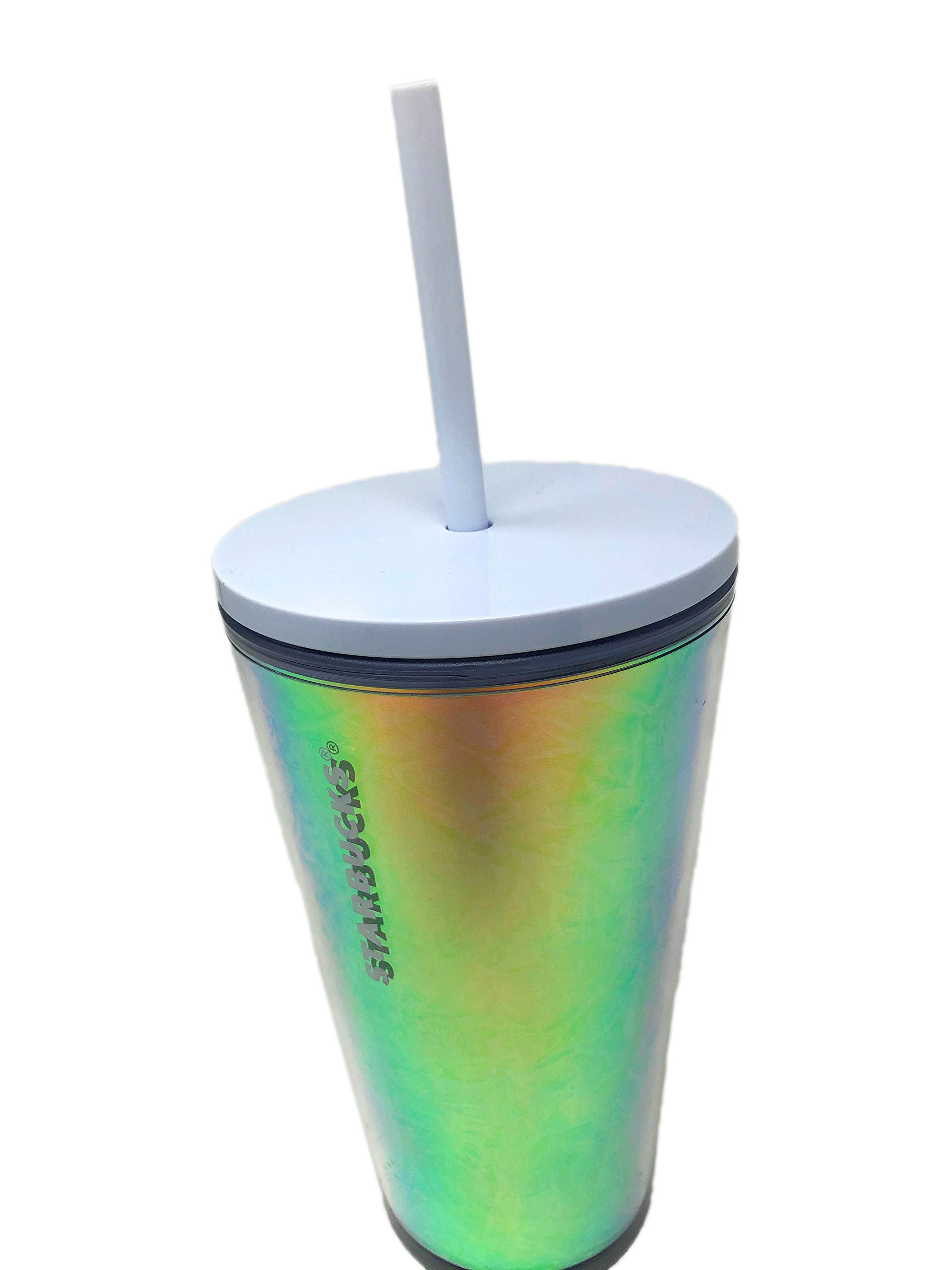 Starbucks Holiday 2019 Iridescent Rainbow Unicorn Cold Cup Tumbler 16oz - Insulated Stainless Steel Travel Mug for Coffee, Tea & Cold Drinks - Perfect for Office, Gym & Outdoor Adventures