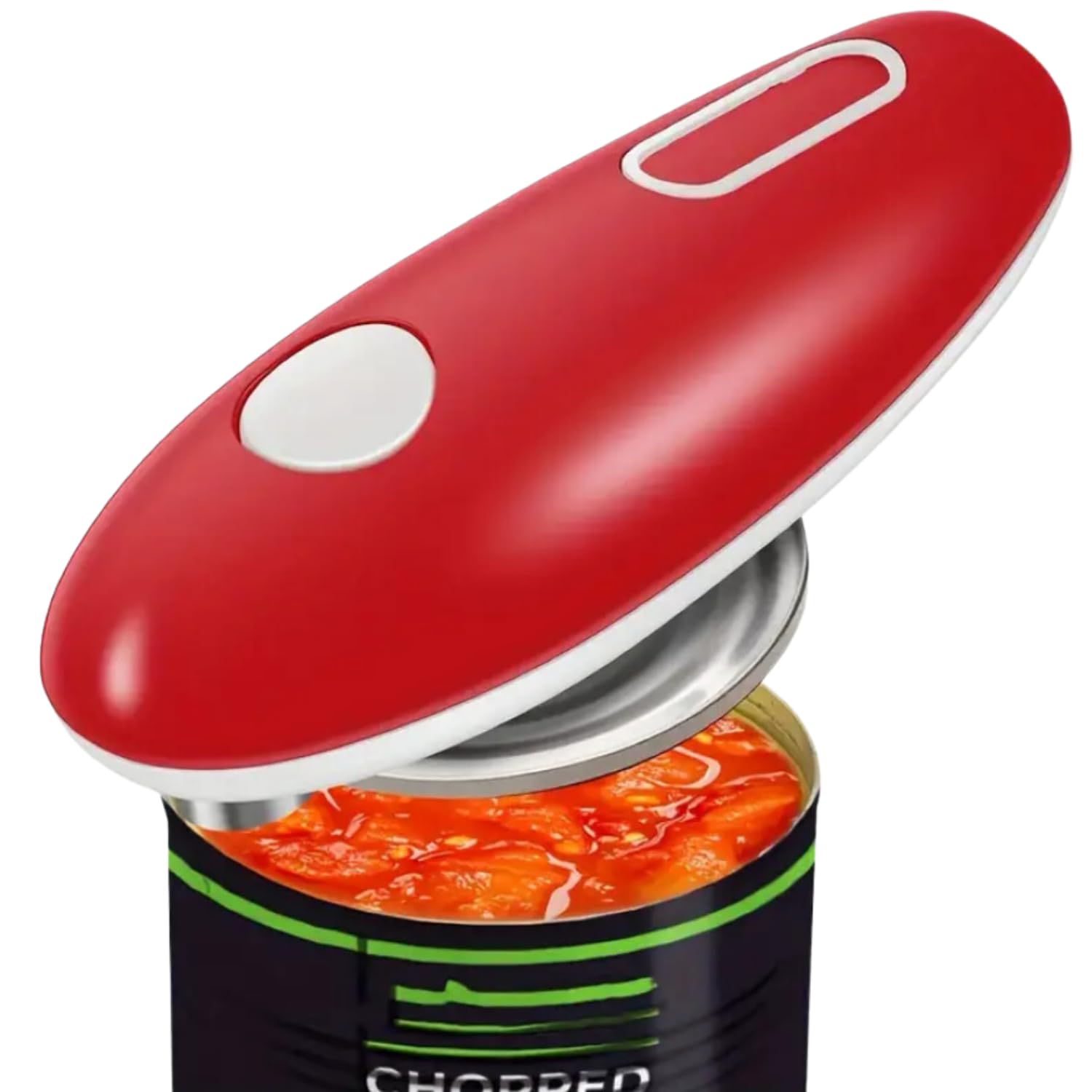 NEONSA Electric Can Opener - Battery Operated Automatic Can Opener for Seniors & Arthritis - Compact Portable Kitchen Gadget (Red) - Perfect for Camping, Picnics & Elderly Home Use