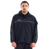 Kooga Rugby Teamwear Pitchside Training Track Jacket - Navy & White - Perfect for Rugby Matches, Training Sessions, and Team Sports Apparel