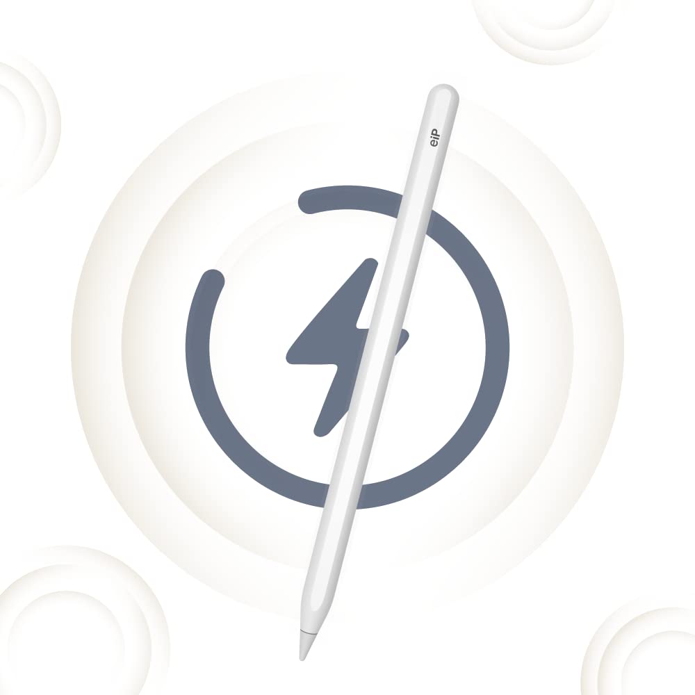 eiP Pencil Pro Stylus for iPad - Magnetic Wireless Charging, Palm Rejection & Tilt Sensing - Compatible with iPad Pro 12.9