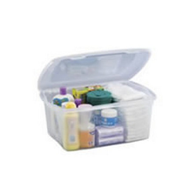 Rimax 12L Plastic Storage Box with Lid - Durable & Stackable Organizer for Home, Office, Closet, or Garage Organization