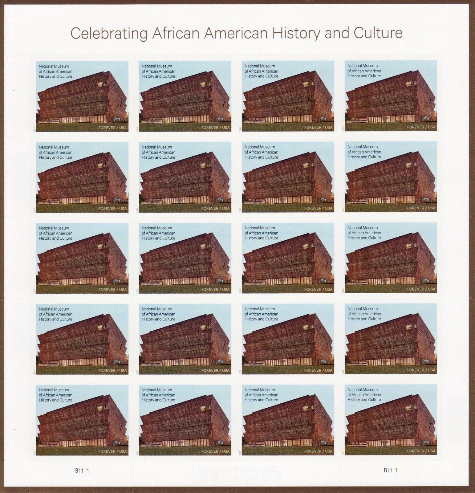 USPS 2017 African American History Stamps - 20 Forever Stamps for Collectors & Gifts