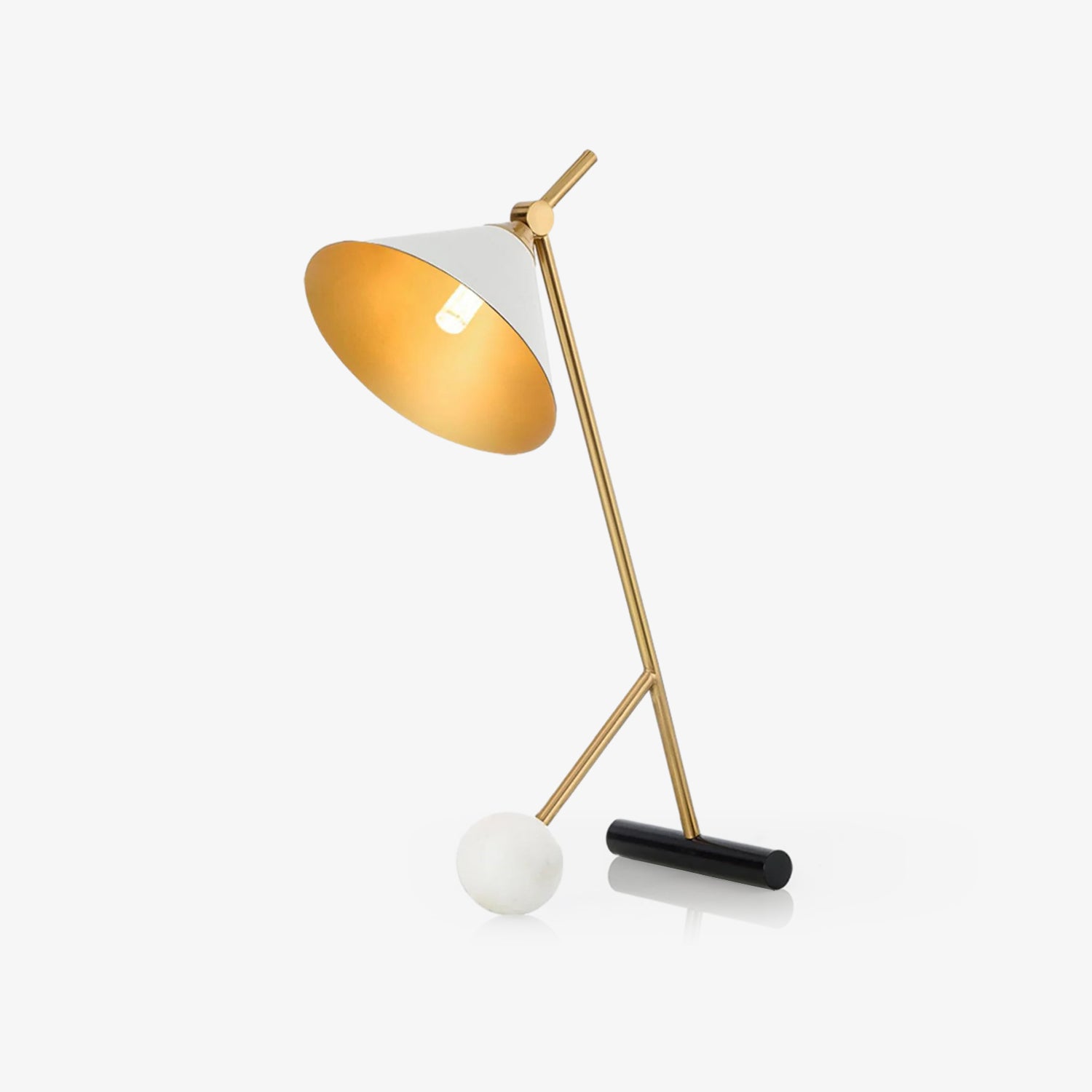 Cleo Table Lamp - Modern LED Desk Light for Home Office, Bedroom & Living Room - Stylish Nightstand Lamp with Adjustable Brightness for Reading & Decor
