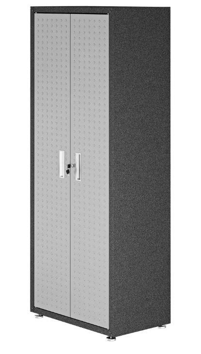 Manhattan Comfort Fortress Tall Garage Cabinet - Heavy Duty Storage for Tools & Equipment - Perfect for Garage, Workshop & Home Organization