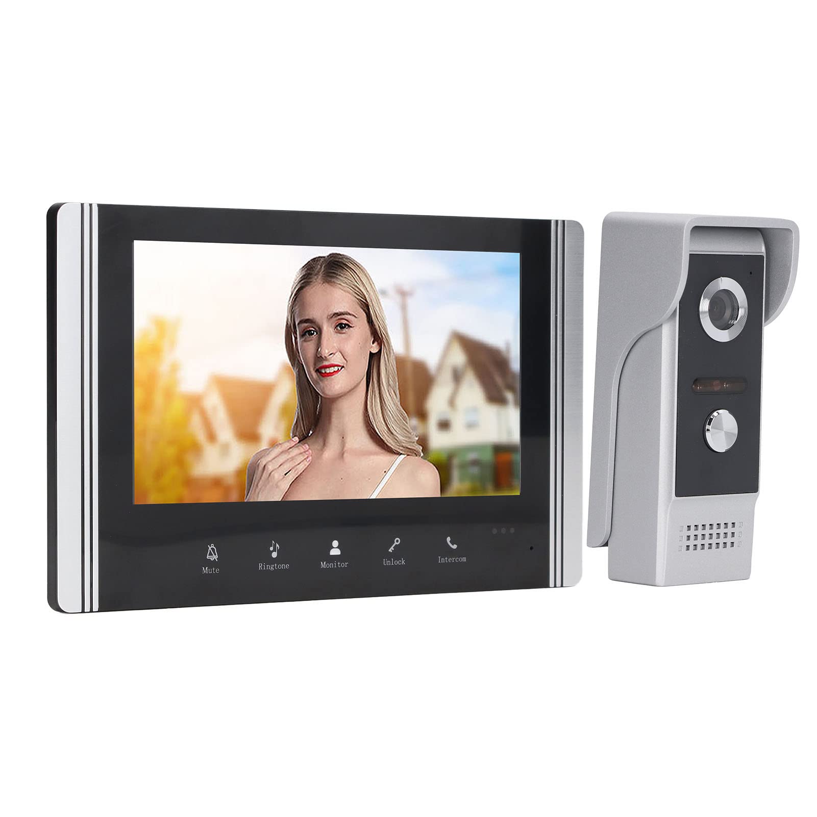 7 Inch WiFi Video Doorbell Intercom System - Smart 1-to-1 Video Calling, Remote Access via Mobile App - Perfect for Homes, Apartments & Offices
