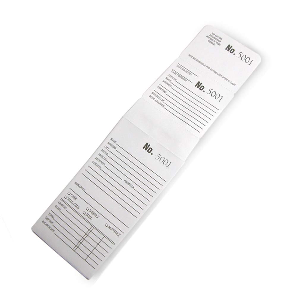 White 3-Part Repair & Lay-Away Job Envelopes #5001-6000 - Box of 1000 for Office Organization, Document Storage & Business Filing | Perfect for Accounting, Legal Files & Medical Records