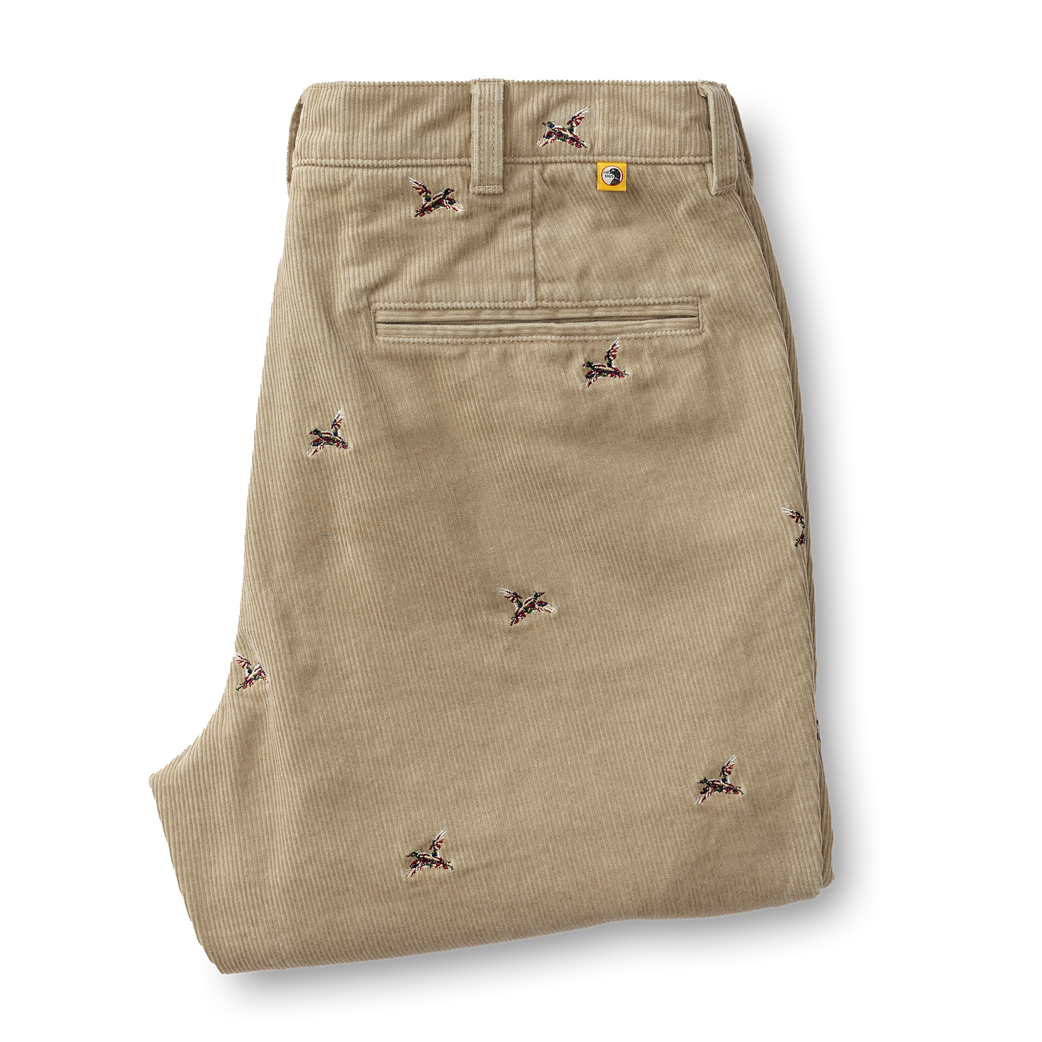 Bradbury Wide Wale Corduroy Chino Pants - Men's Slim Fit Stretch Comfort Khaki Corduroy Trousers for Casual Wear & Office Outfits